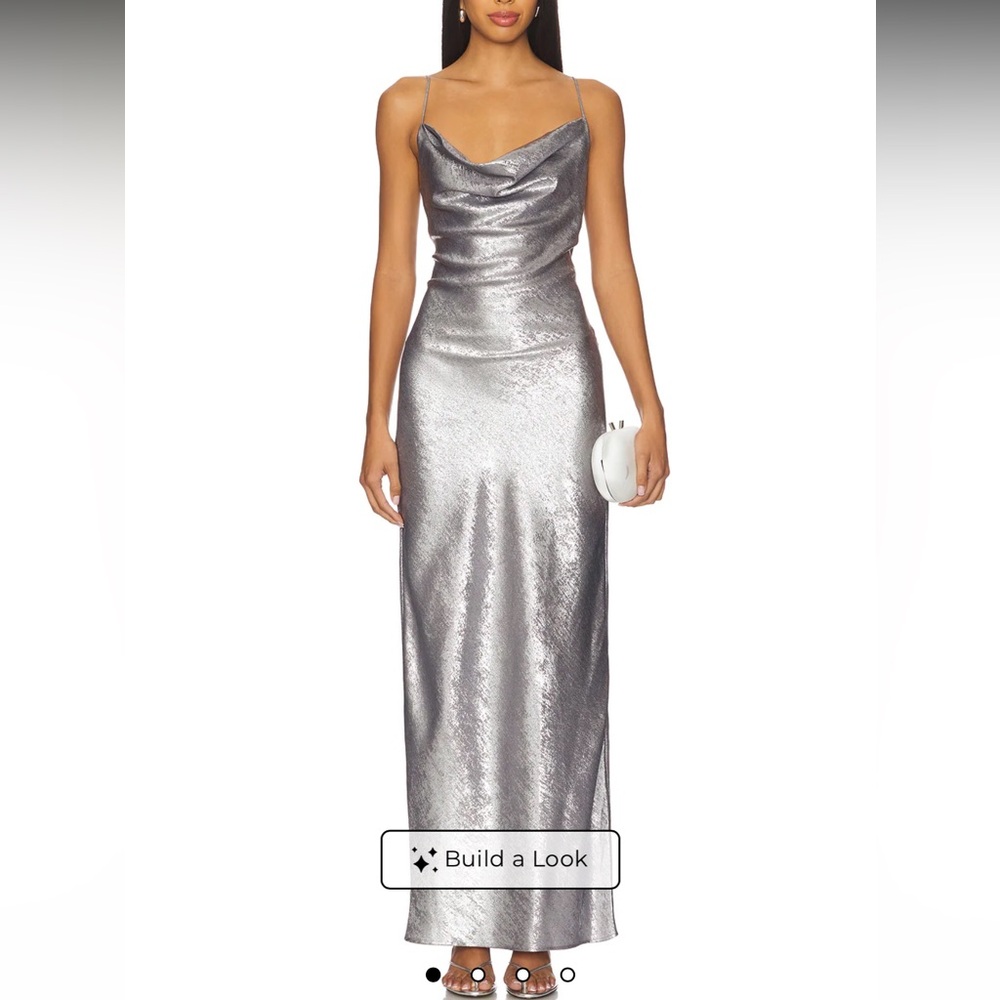 Superdown Kit Maxi Dress in Silver